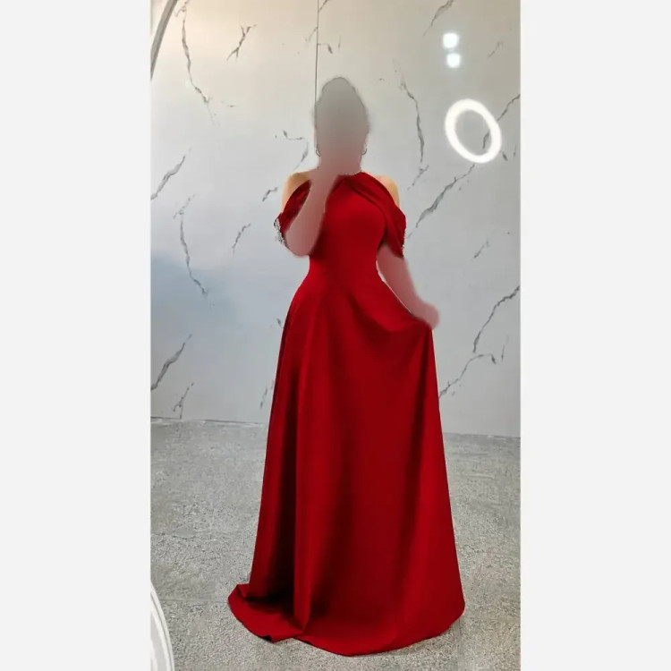 عبا مجلسی زنانه جنس مازاراتی اعلا سنگدوزی شده قد 160 سایز بزرگ