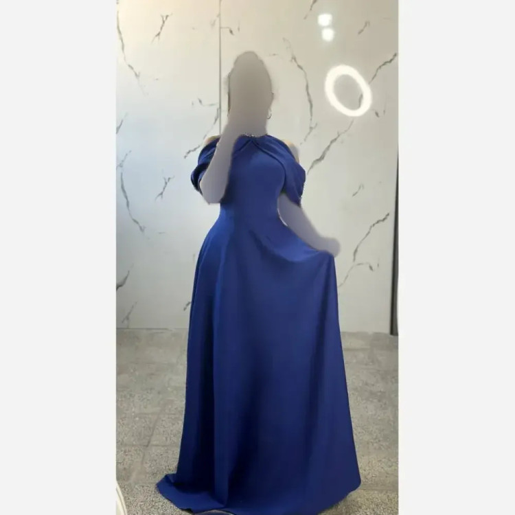 عبا مجلسی زنانه جنس مازاراتی اعلا سنگدوزی شده قد 160 سایز بزرگ