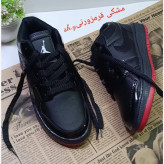 کفش کتانی جردن نایک چرم حوله ای کفی طبی زیره پیو رابر آدامسی