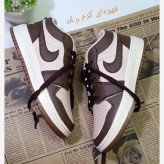 کفش کتانی جردن نایک چرم حوله ای کفی طبی زیره پیو رابر آدامسی