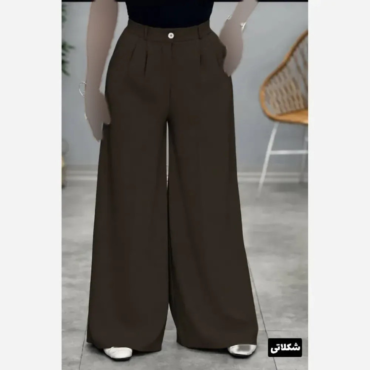 شلوار زنانه ریزشی جنس بزایاق رنگ بندی متنوع سایز 1 و 2