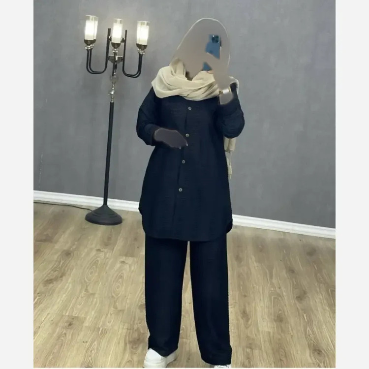 ست مانتو شلوار مراکشی بسکوییتی فری سایز زنانه