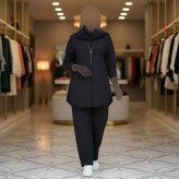 ست مانتو شلوار مراکشی بسکوییتی فری سایز زنانه