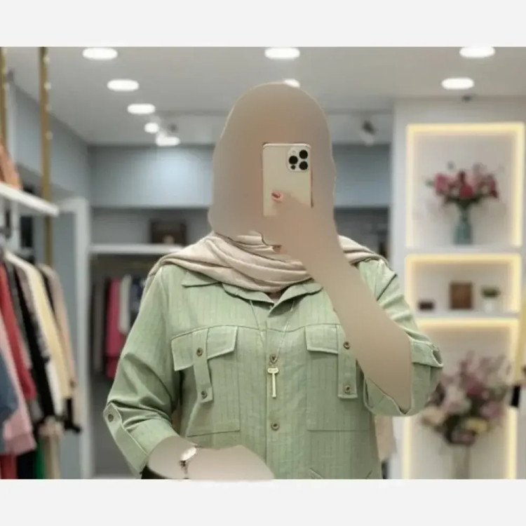شومیز مانتویی دیپلمات شانتون مدل مهنا