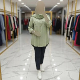 شومیز مانتویی دیپلمات شانتون مدل مهنا