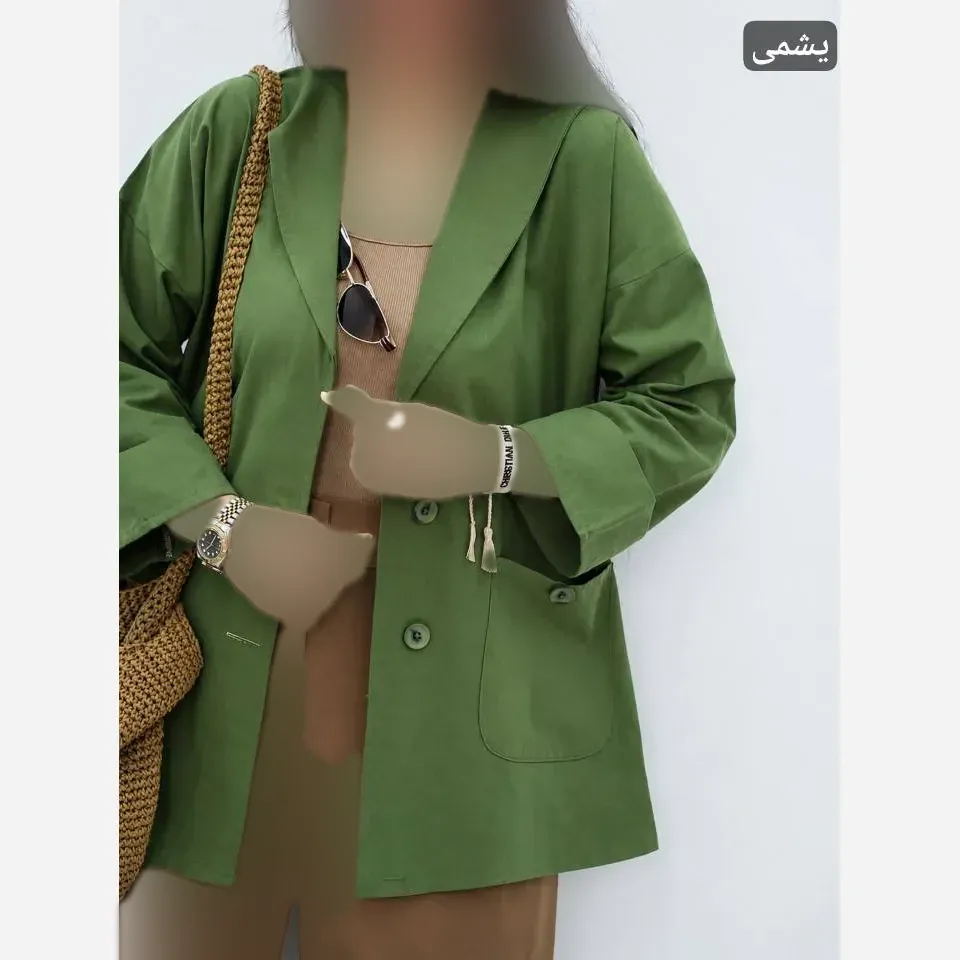 مانتو کتی یقه آرشال جنس کتان لنین نچرال