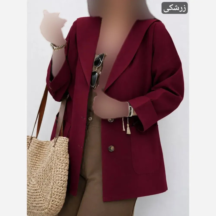 مانتو کتی یقه آرشال جنس کتان لنین نچرال