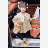 پالتو کتان آستردار وارداتی بچهگانه مناسب 1 تا 6 سال
