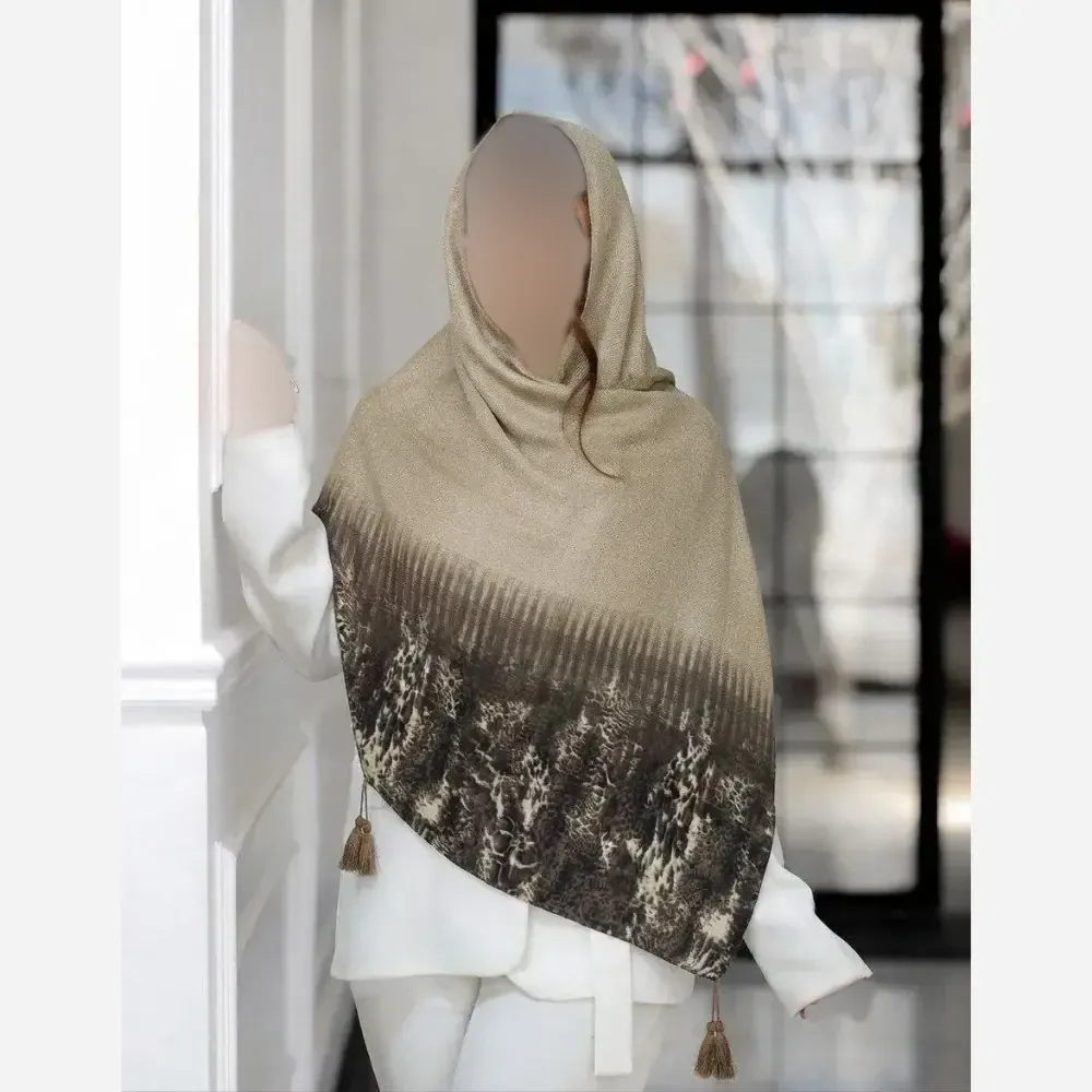 شال مجلسی نخی سبک و لطیف قواره 200 در 75 سانت