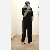 ست بلوز و شلوار زنانه فلامنت طرح کرستین رنگی فری سایز