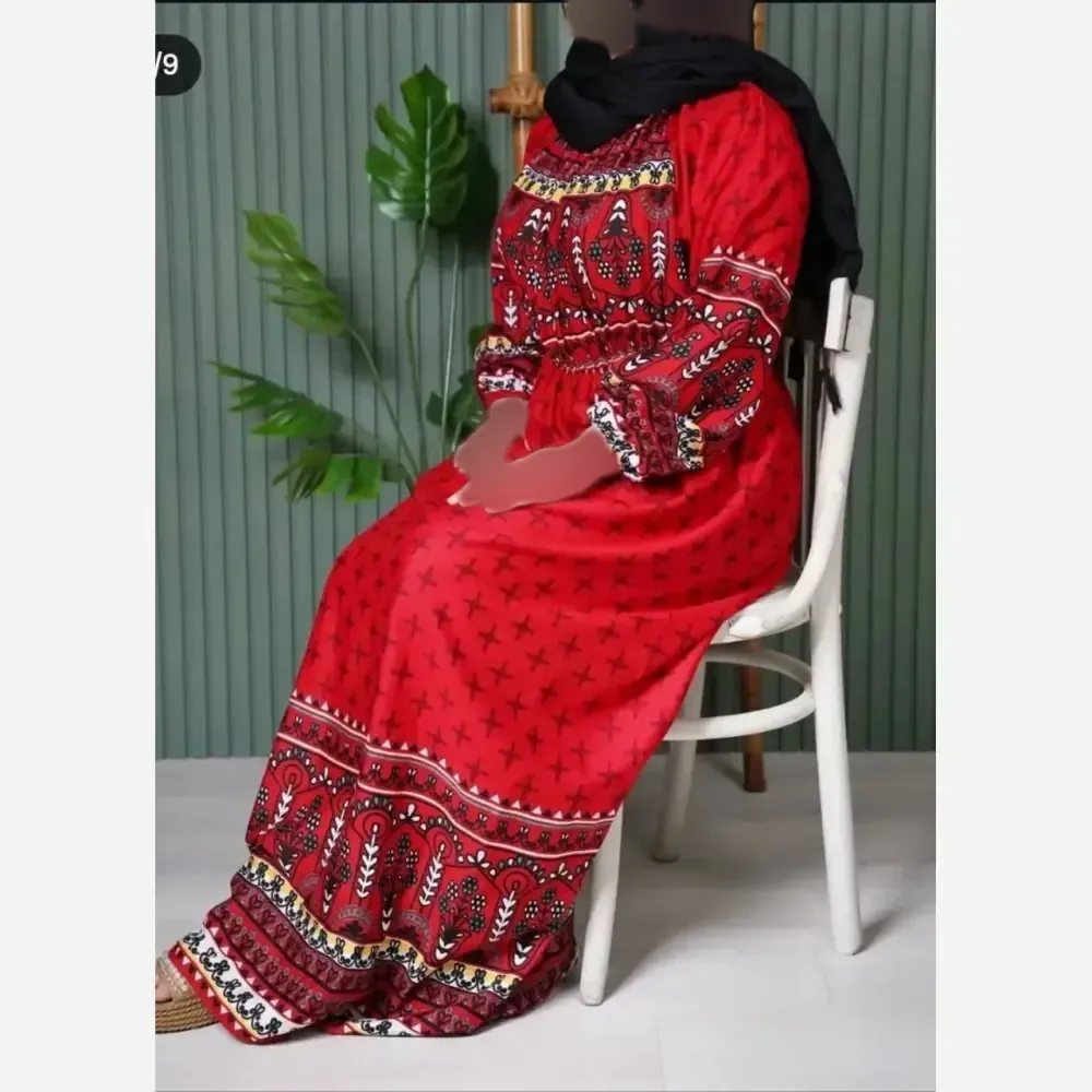 لباس ساحلی زنانه نخی حاشیه دار تابستانه کمربندار رنگی فری سایز