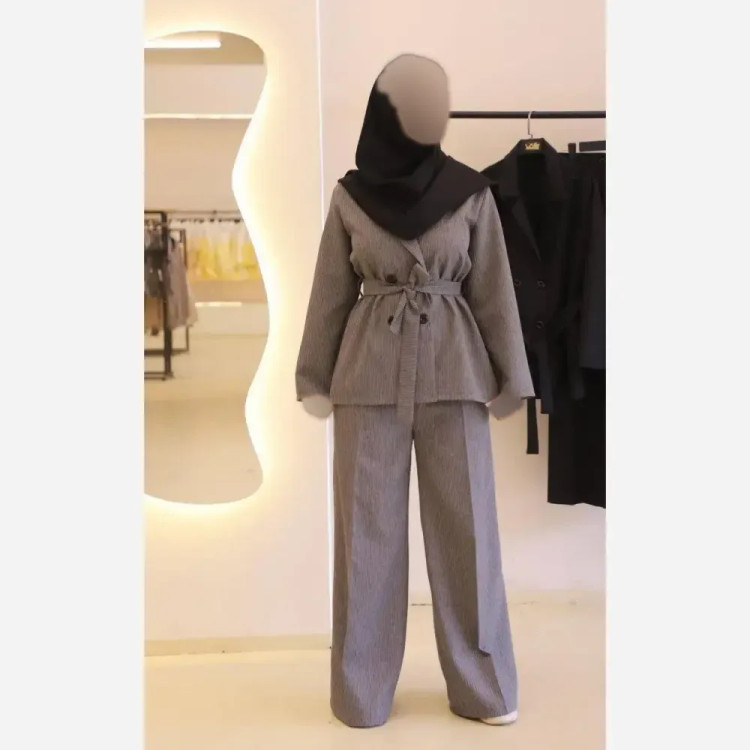 کت شلوار زنانه دیپلمات پرشیا مدل خرم رنگ مشکی سرمه ای طوسی سایز 1 و 2