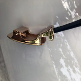 کمربند مردانه چرم مصنوعی با سگک ریلی فلزی پهنای 3.5 سانتی متر