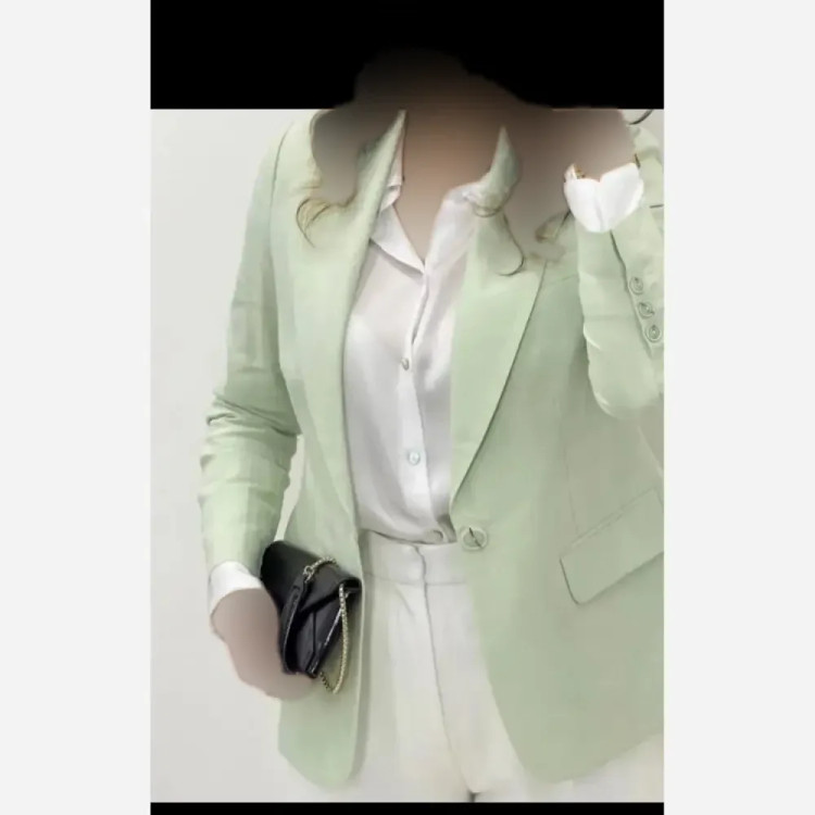 کت تک زنانه کرپ مازراتی پاپیون دار سایزبندی رنگارنگ