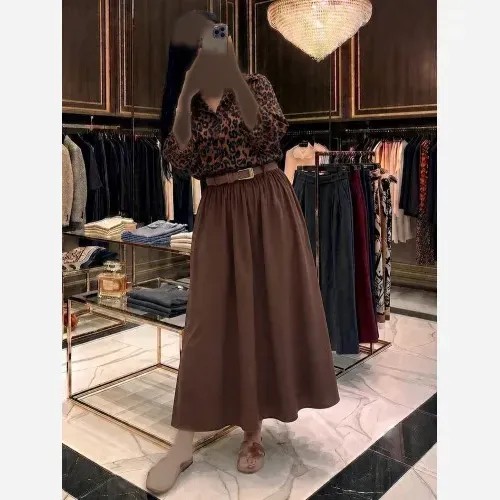 ست شومیز بوگاتی و دامن لنین با کمربند سایز 36 تا 42