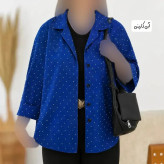 شومیز زنانه نگین دار سایز بزرگ جنس پری