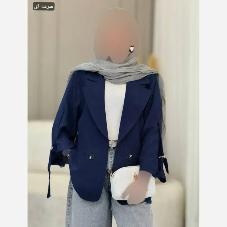 مانتو کتی کرپ ترک وارداتی میله ای آستین سگک دیبا فری سایز