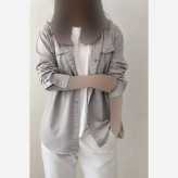 شومیز تابستونه لینن شقایق فری سایز رنگ شکلاتی نسکافه ای طوسی