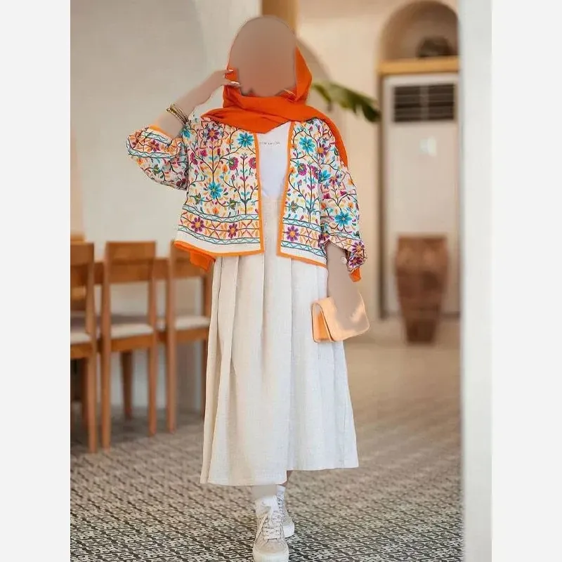 کت و دامن زنانه لینن فری سایز تا 48
