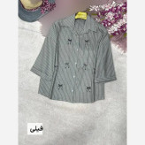 شومیز مانتویی لنین ایرانا سایز فری 38 تا 48