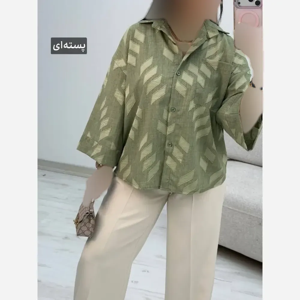 شومیز باکسی شانتون زنانه فری سایز