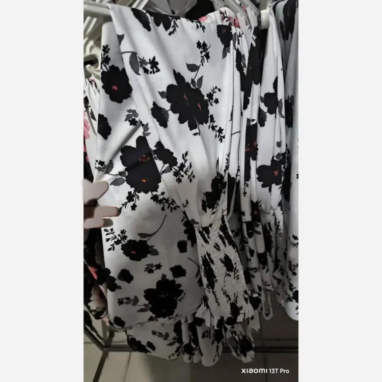 سارافون ساحلی گل فلامنت و لنین زنانه سایز 38 تا 46