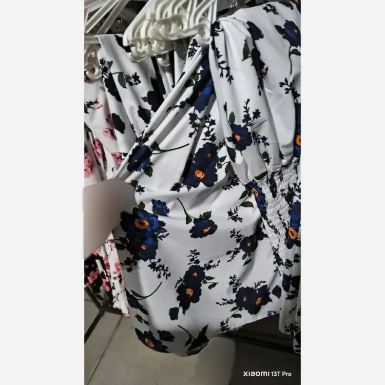 سارافون ساحلی گل فلامنت و لنین زنانه سایز 38 تا 46