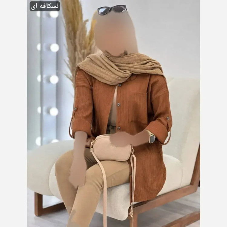 شومیز زنانه مدل ستایش جنس آیوا فری سایز تا 46