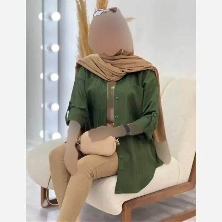 شومیز زنانه مدل ستایش جنس آیوا فری سایز تا 46
