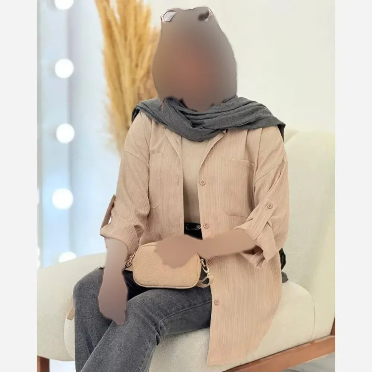 شومیز زنانه مدل ستایش جنس آیوا فری سایز تا 46