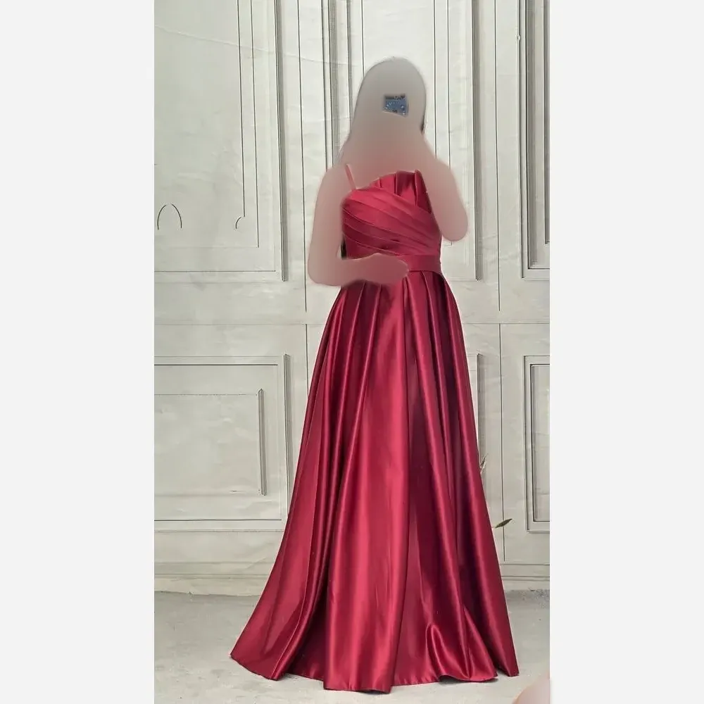 پیراهن مجلسی زنانه مدل نورا جنس ساتن آمریکایی قد 150 سایز 38 تا 48
