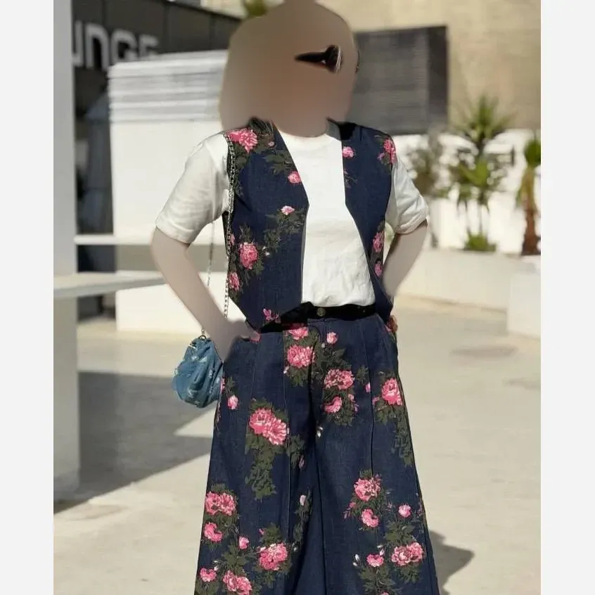 ست سه تیکه دیانا وست و شلوار لنین و شومیز داکرون
