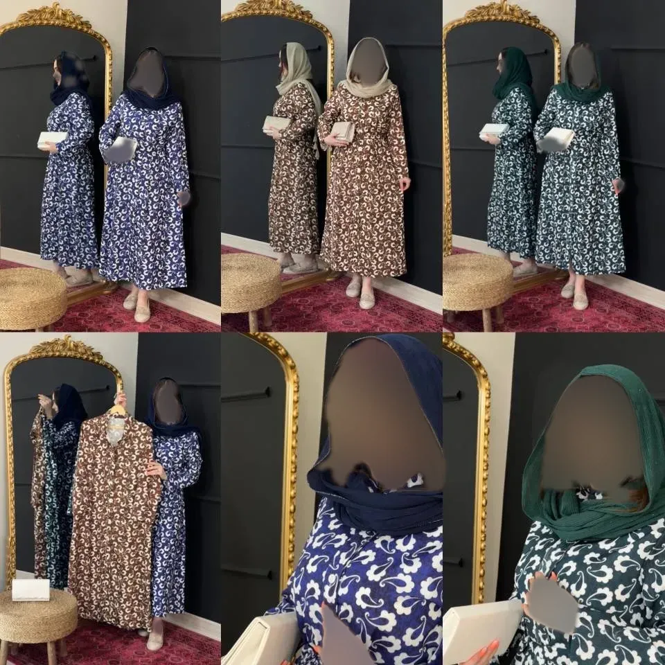 پیراهن نخی زنانه مدل ترمه جلو دکمه سایز فری تا 48