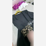 کفتان شکوفه زنانه جنس ینزی درجه یک فری سایز کمربنددار
