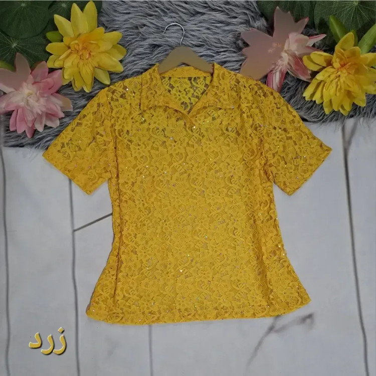 پلوشرت زنانه پولکی تابستانه فری سایز رنگی