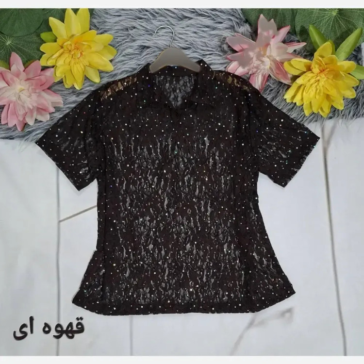 پلوشرت زنانه پولکی تابستانه فری سایز رنگی