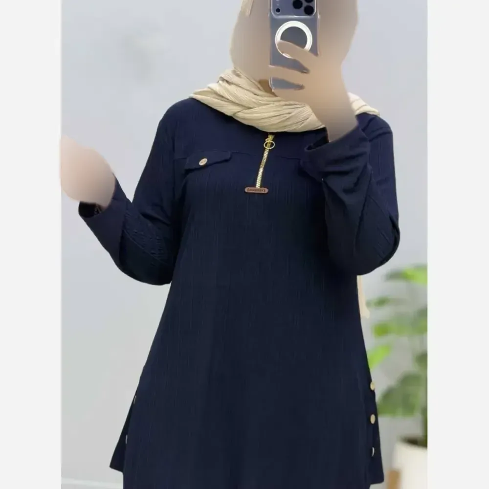 ست تونیک شلوار کریشه فری سایز زنانه