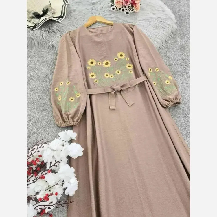 کفتان گلدوزی زنانه مدل اروشا جنس بابوس فری سایز رنگ بندی متنوع