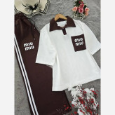 ست تیشرت شلوار نخ پنبه زنانه فری سایز کیفیت اعلا