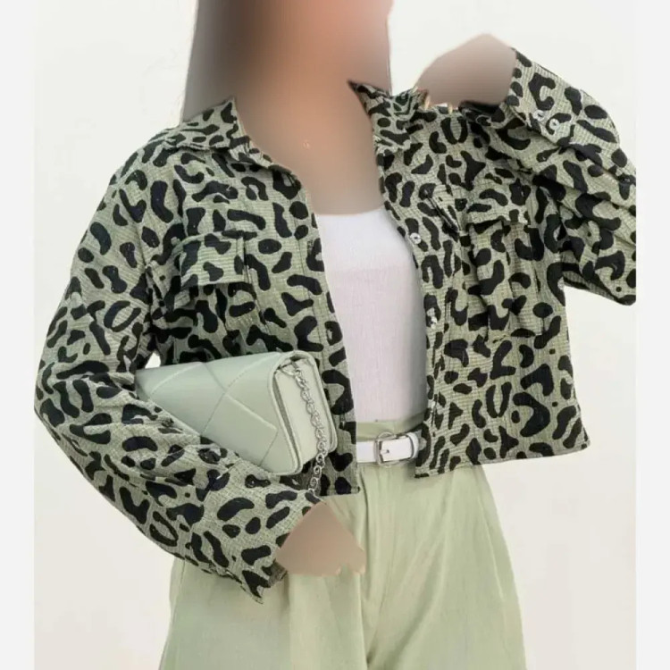 شومیز کراپ زنانه جنس کراش جیبدار خنک تابستانی فری سایز
