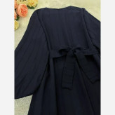 پیراهن بلند جگوار کمربند دار سفید فری سایز