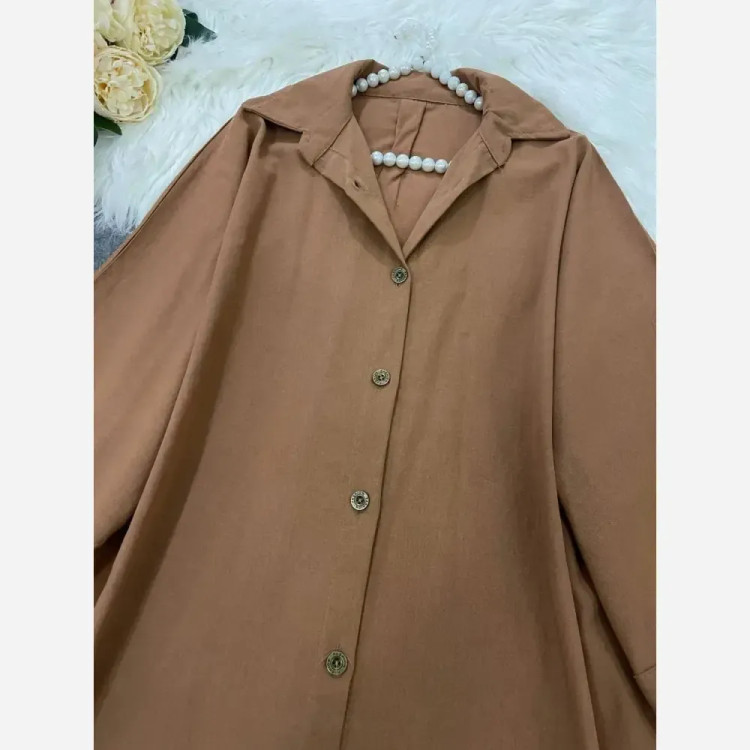 شومیز باکسی لینن زنانه و دخترانه فری سایز خنک تابستانی