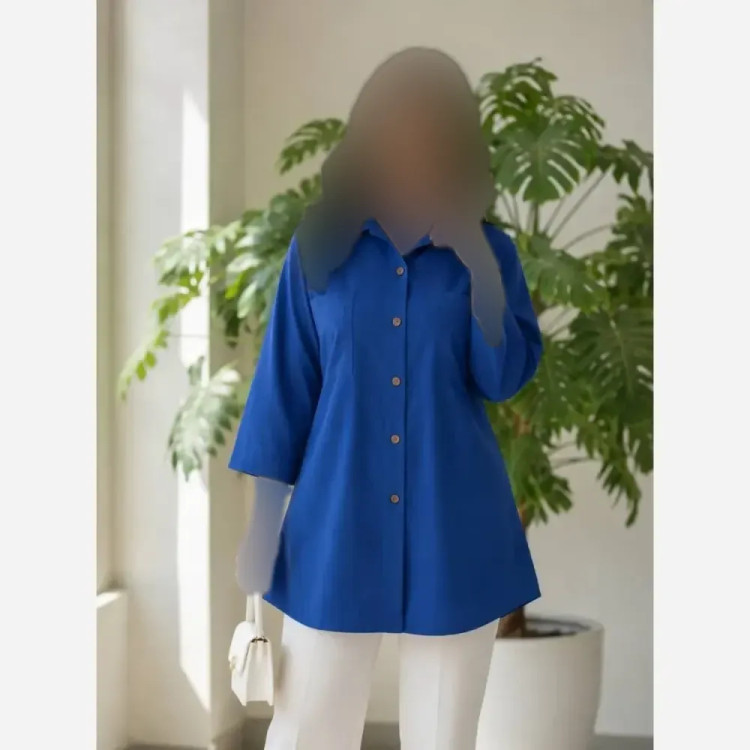 شومیز باکسی جیب دوبل داکرون زنانه