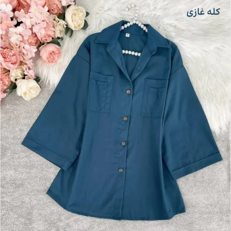 شومیز باکسی جیب دوبل داکرون زنانه