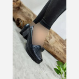 کفش طبی زنانه چرم صنعتی مدل هیلدا پیک رنگ مشکی