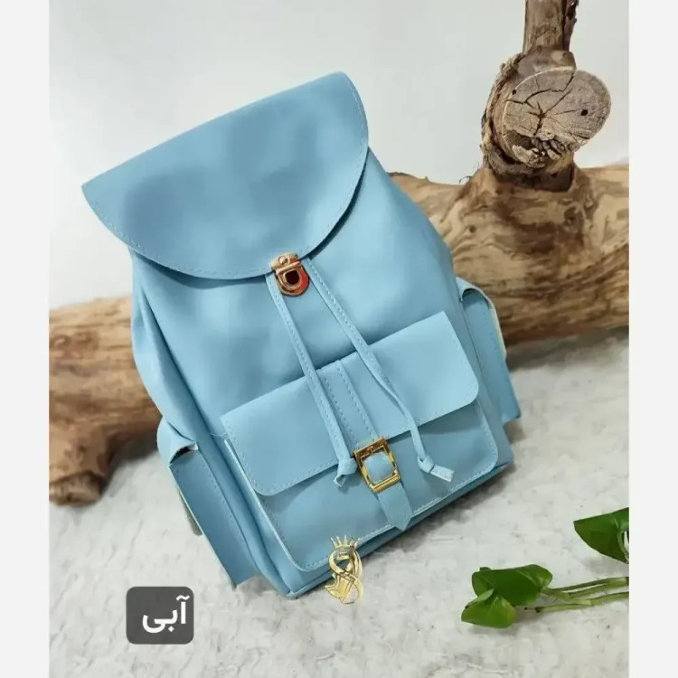 کوله پشتی اسپرت چرمی مدل قفل ابعاد 37 در 28 چرم صنعتی