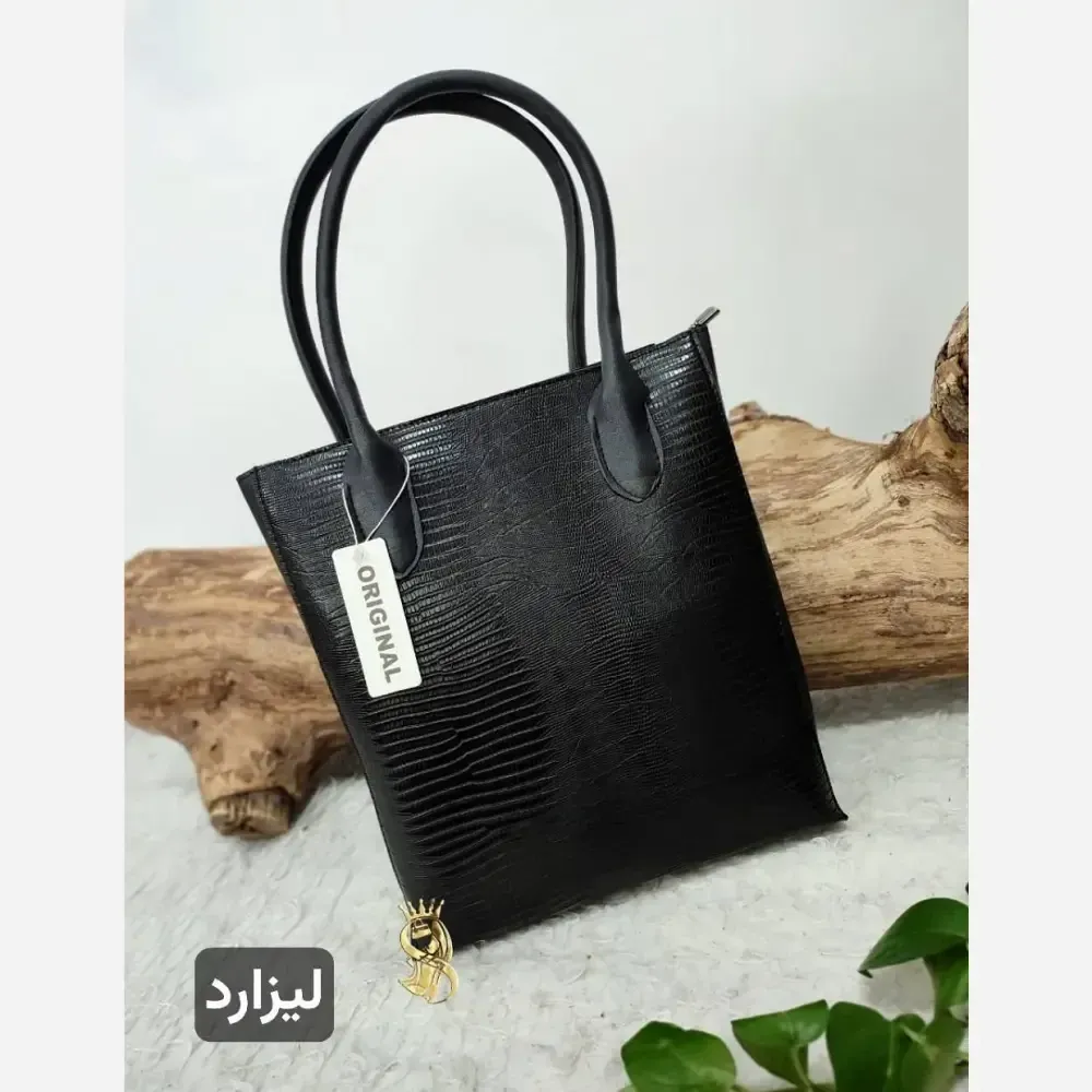 کیف دو قلو چرم صنعتی مدل الناز ابعاد 35 در 31
