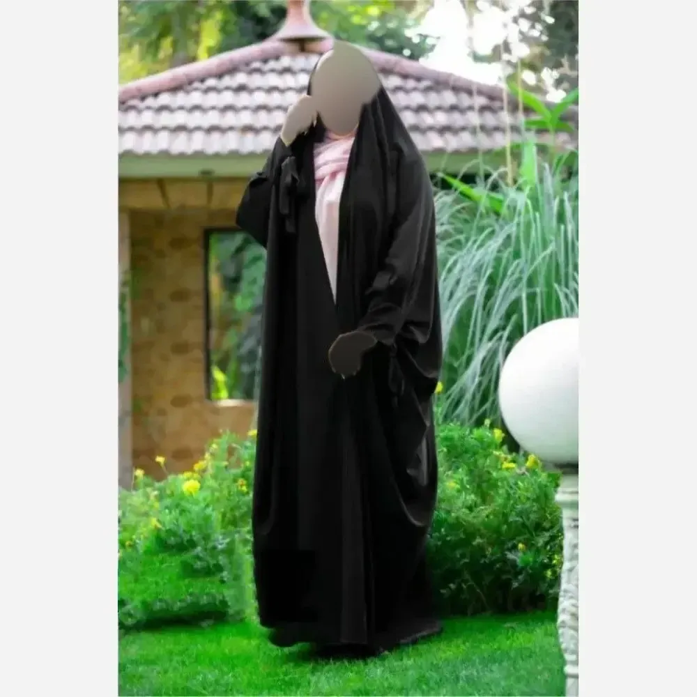 چادر جده پاپیونی سوپر ژرژت مشکی