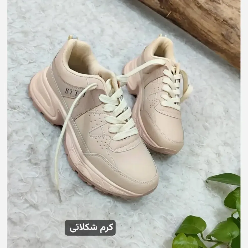 کتونی لژدار طبی چرم زنانه مدل بایتجی