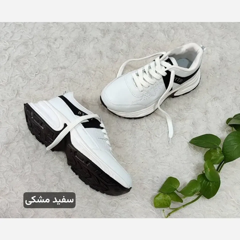 کتونی لژدار طبی چرم زنانه مدل بایتجی